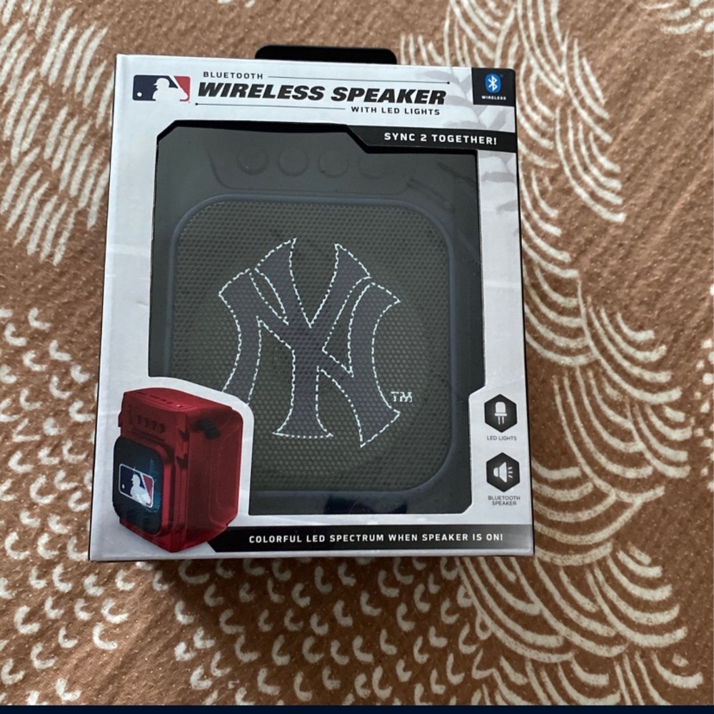 Brand new wireless Bluetooth Yankees speaker.